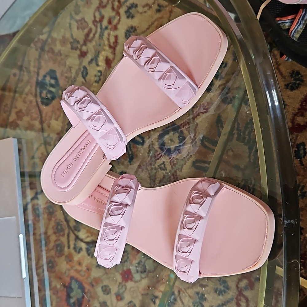 Stuart Weitzman Dusty Rose Rosita Sandals